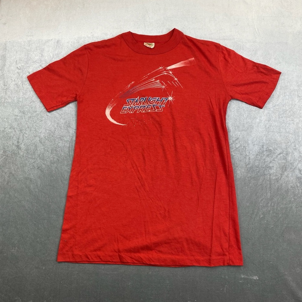 VTG Starlight Express T Shirt Red Graphic Single Stitch‎ Mens XL